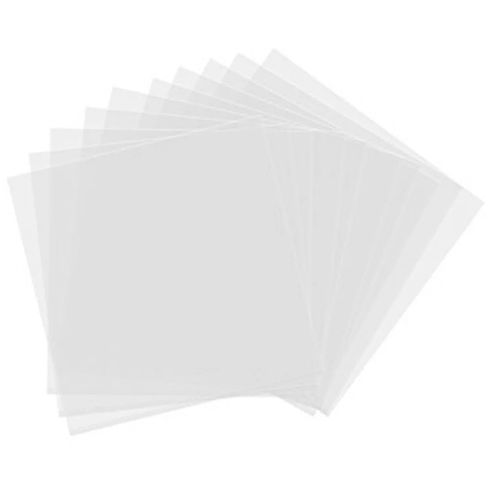 50pcs Protecter No Seal Storage Pouch Round Vinyl Records Bag Outer Sleeves Anti Static Wrinkle Free Clear Singles Thickened