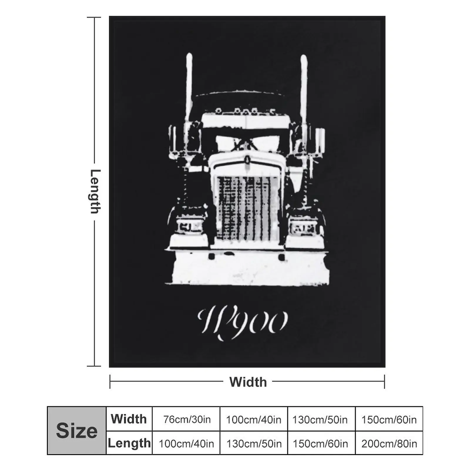 Kenworth W900 Гриль с видом изношенного цвета плюшевое одеяло для кровати мягкие