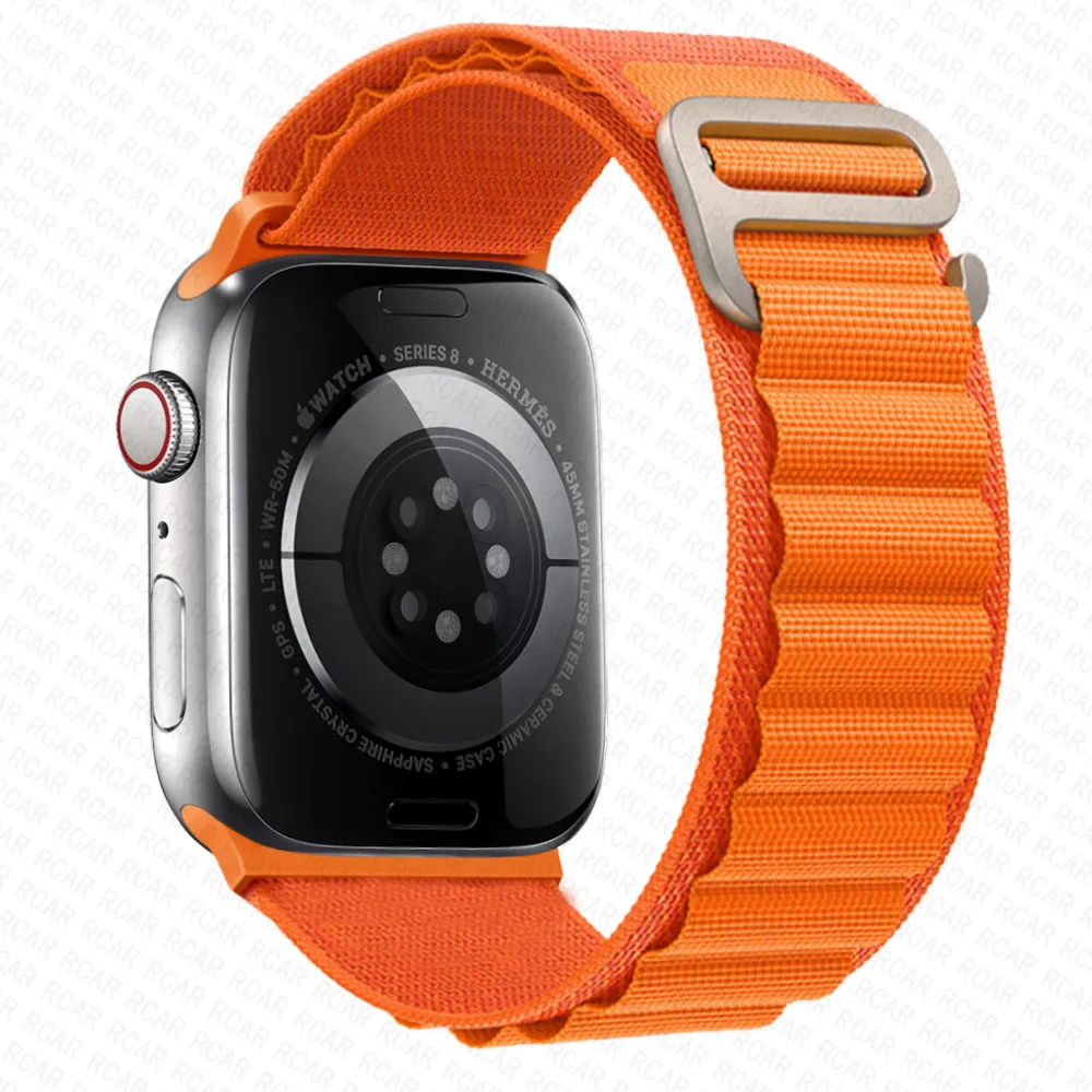 Фото Ремешок Alpine для Apple watch band 49 мм 44 мм 40 мм 45 мм 41 мм 42 мм 38 мм 49 40 44 45 мм, браслет для iWatch Ultra series 7 6 3 se 8 №2