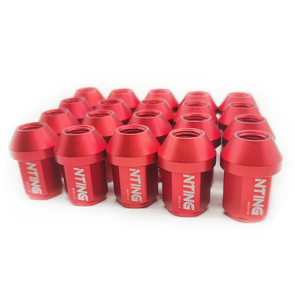 

CAR Racing Aluminium alloy Wheel Lug Nuts Screw M12x1.5/1.25 Length 50mm/40mm 20 pieces/set Spec jdm accessories NTING
