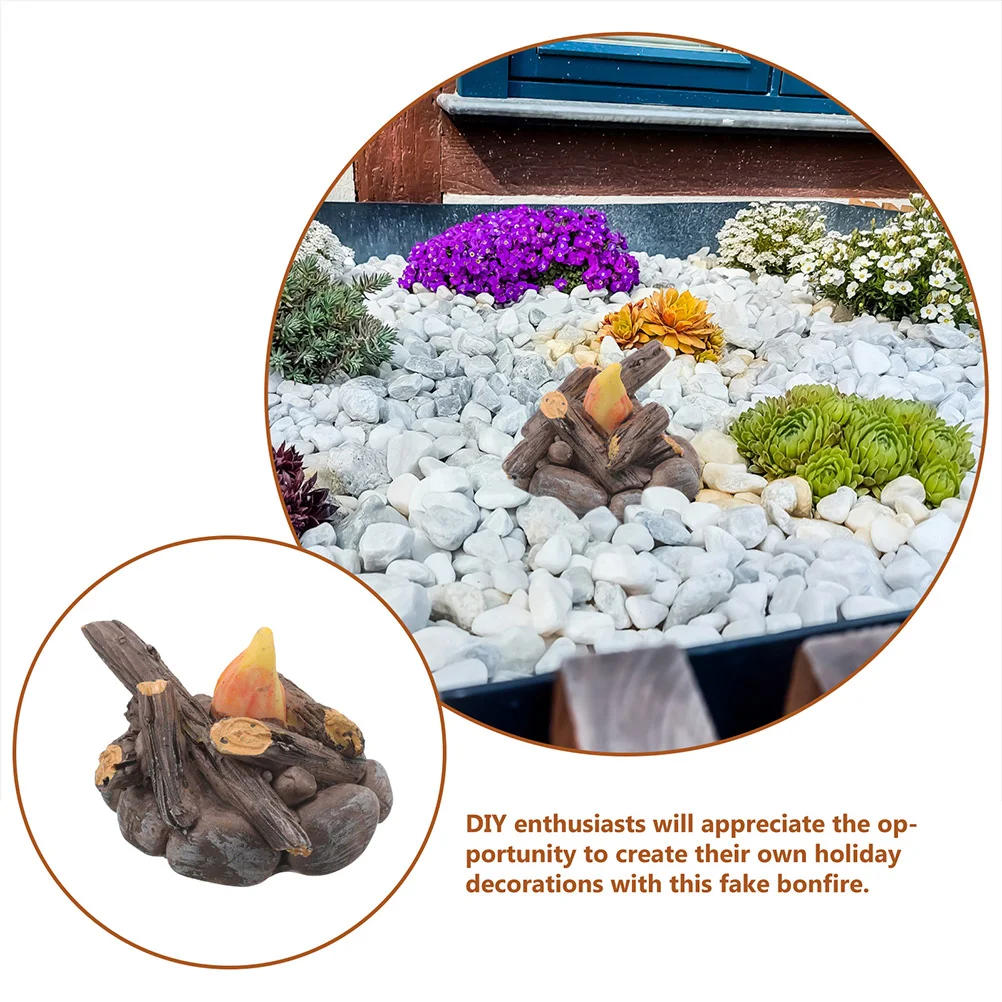 Микро-пейзаж поддельные украшения игрушки для костра из смолы фотоаксессуары