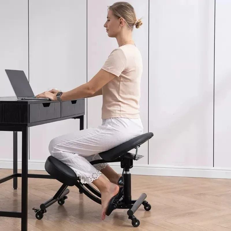 Кресло-седло на коленях с колесами регулируемый эргономичный стул офисный