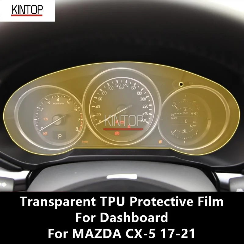 

For MAZDA CX-5 17-21 Dashboard Transparent TPU Protective Film Anti-scratch Repair Film Accessorie Refit