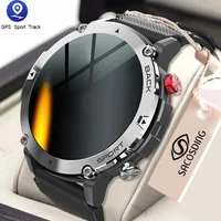2022 new smart watch mens 360360 hd screen bluetooth call clock outdoor sports heart rate monitor mens watch for android ios