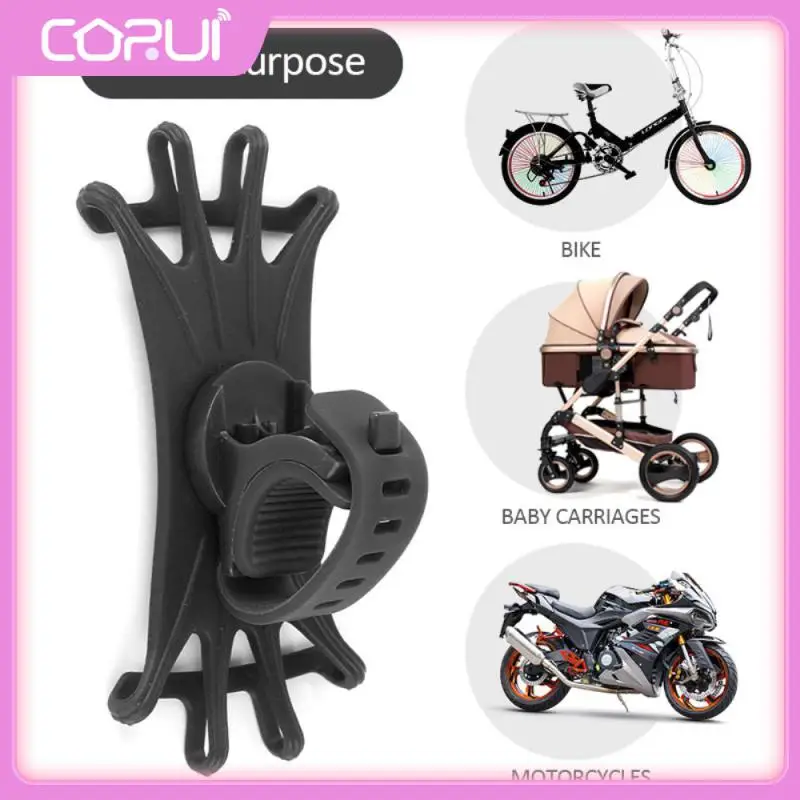 

Upgraded Phone Holder Safe Motorcycle Stand Silicone Pull Type Silicone Support For Mobile Phone 360 Rotatable Silica Gel