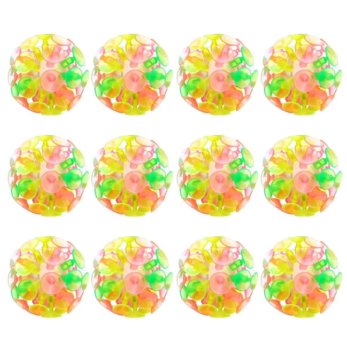 

Toyvian 12PCS Children's Suction Ball Toy Parent-child Interaction Sucker Ball Kids Plaything Party Toy for Children Catch