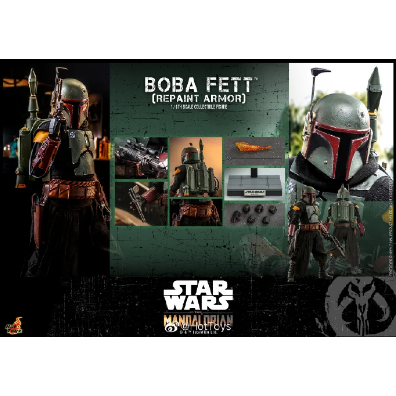 

HOTTOYS HT 1/6 TMS055 Mandalorian Boba Fett Throne Of Armor Hand Puppet Model Movable Figures Hobby Collection