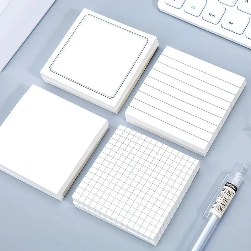 

Blank Grid Sticky Notes Stationery Memo Pad Posits Notebook Self-Adhesive Posted It Marker It Stickers Office School