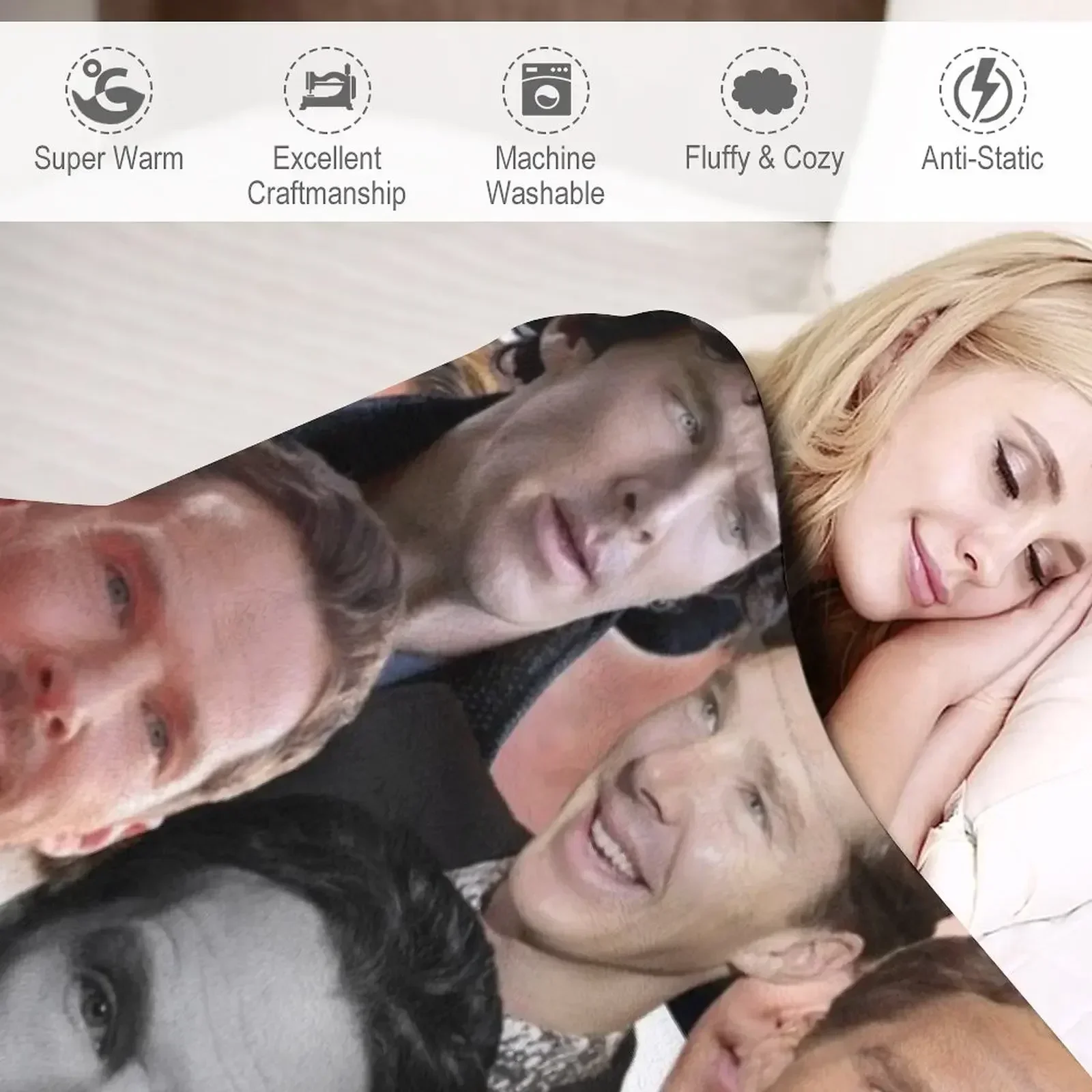 Фотоколлаж Бенедикт Камбербач одеяло термобелье для путешествий тонкие