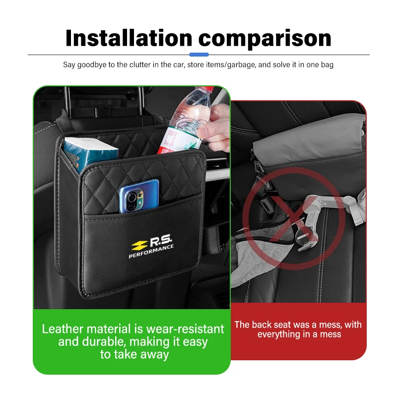 Сумка для хранения на заднем сиденье автомобиля вместительная карманная вешалка