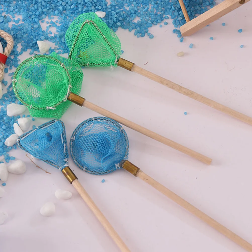 

Fishing Net Nets Toy Micro Landscape Miniature Model Prop Miniture Decoration