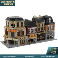 moc modular city house street community build 4 components collection building blocks set toy bricks construction toy kid gift