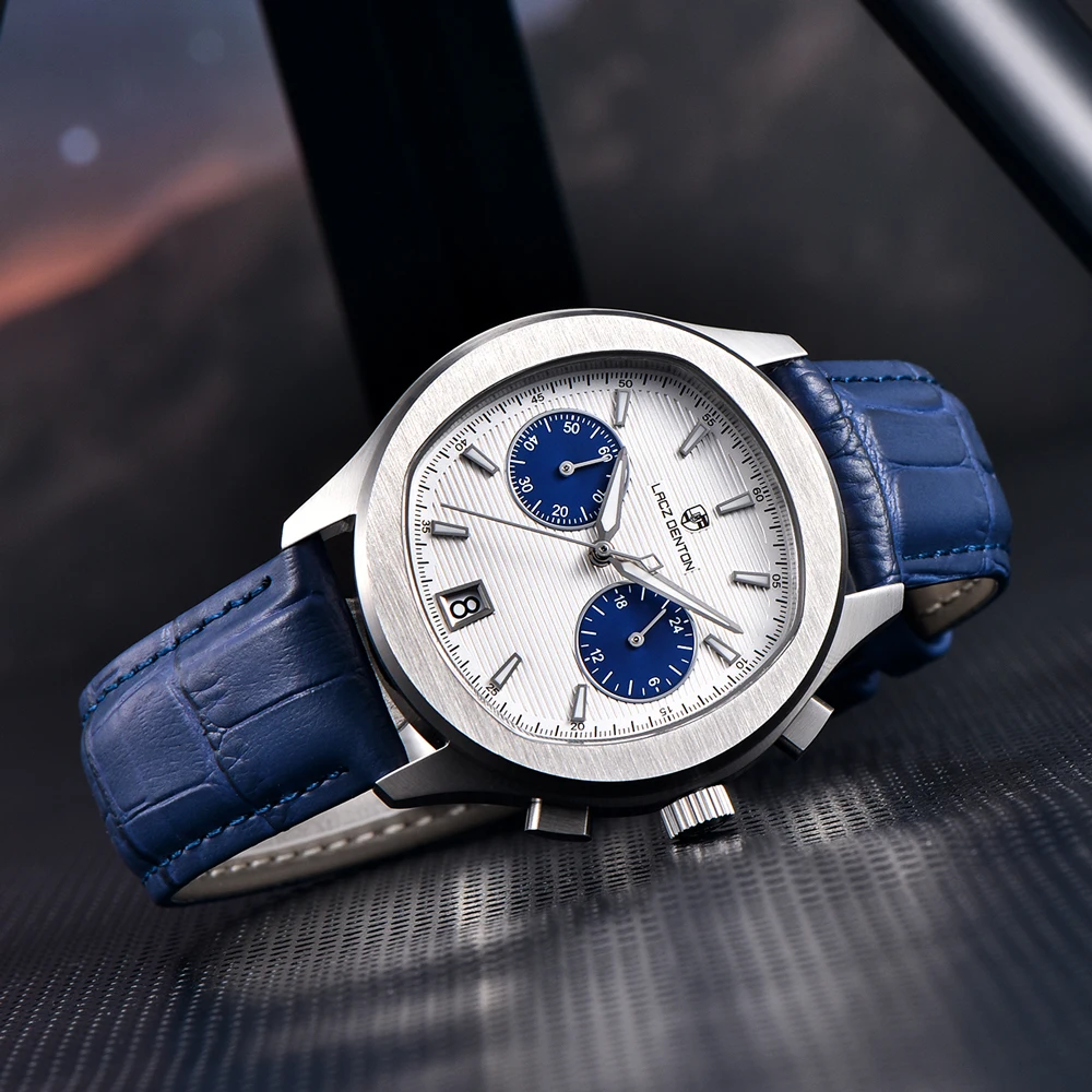 Lacz Denton 2022 Men's Watches Quartz Watch Men Top Brand Luxury Chronograph VK64 Sport Luminous 10Bar Waterproof Reloj Hombre enlarge