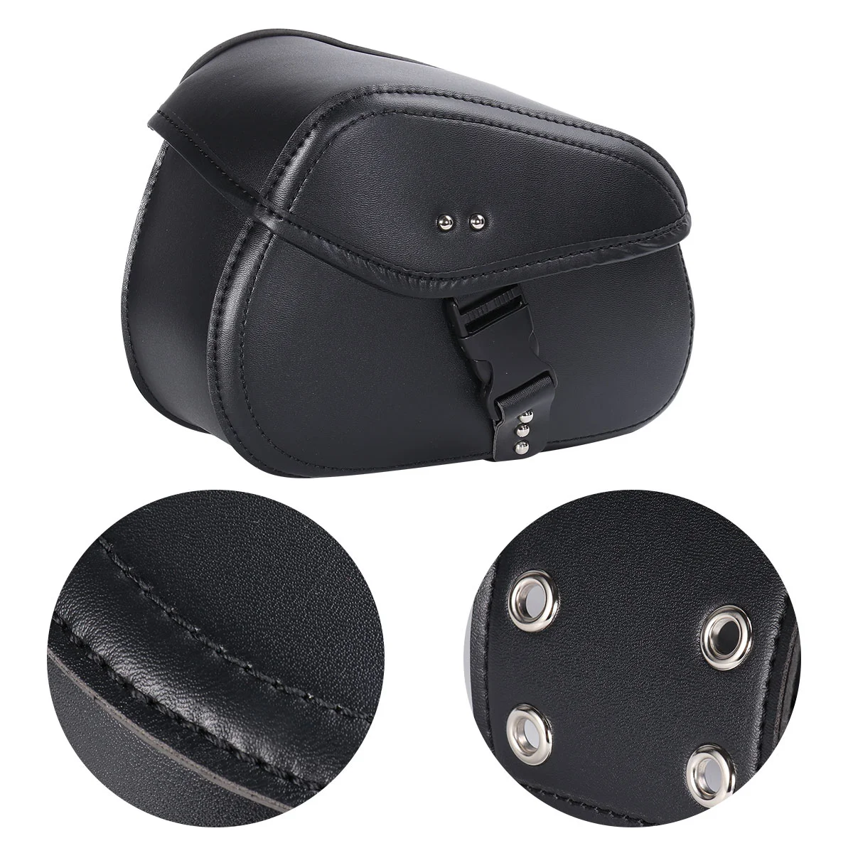 

1 Pair of Motorcycle Hanging Bag PU Waterproof Wear-resistant Pouch Pocket