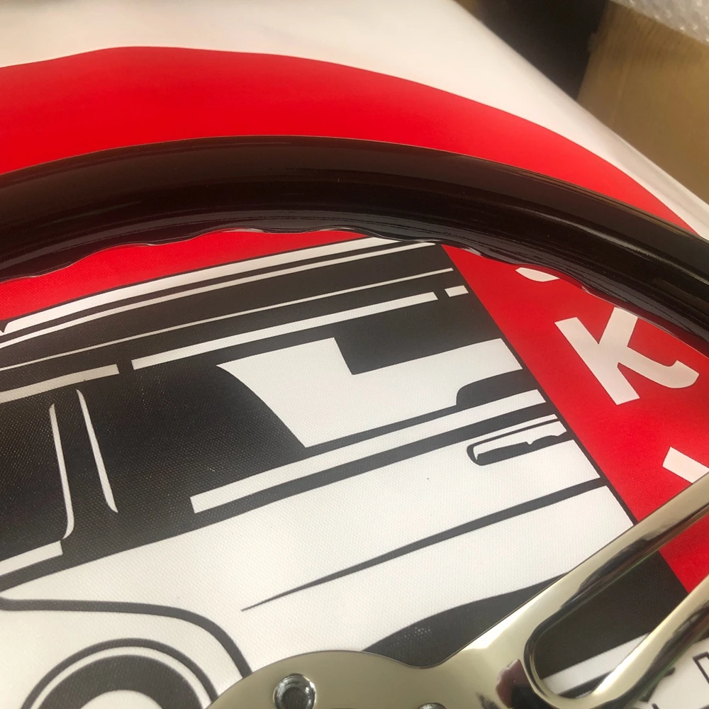 15-дюймовое классическое универсальное гоночное рулевое колесо Nardi ABS деревянное