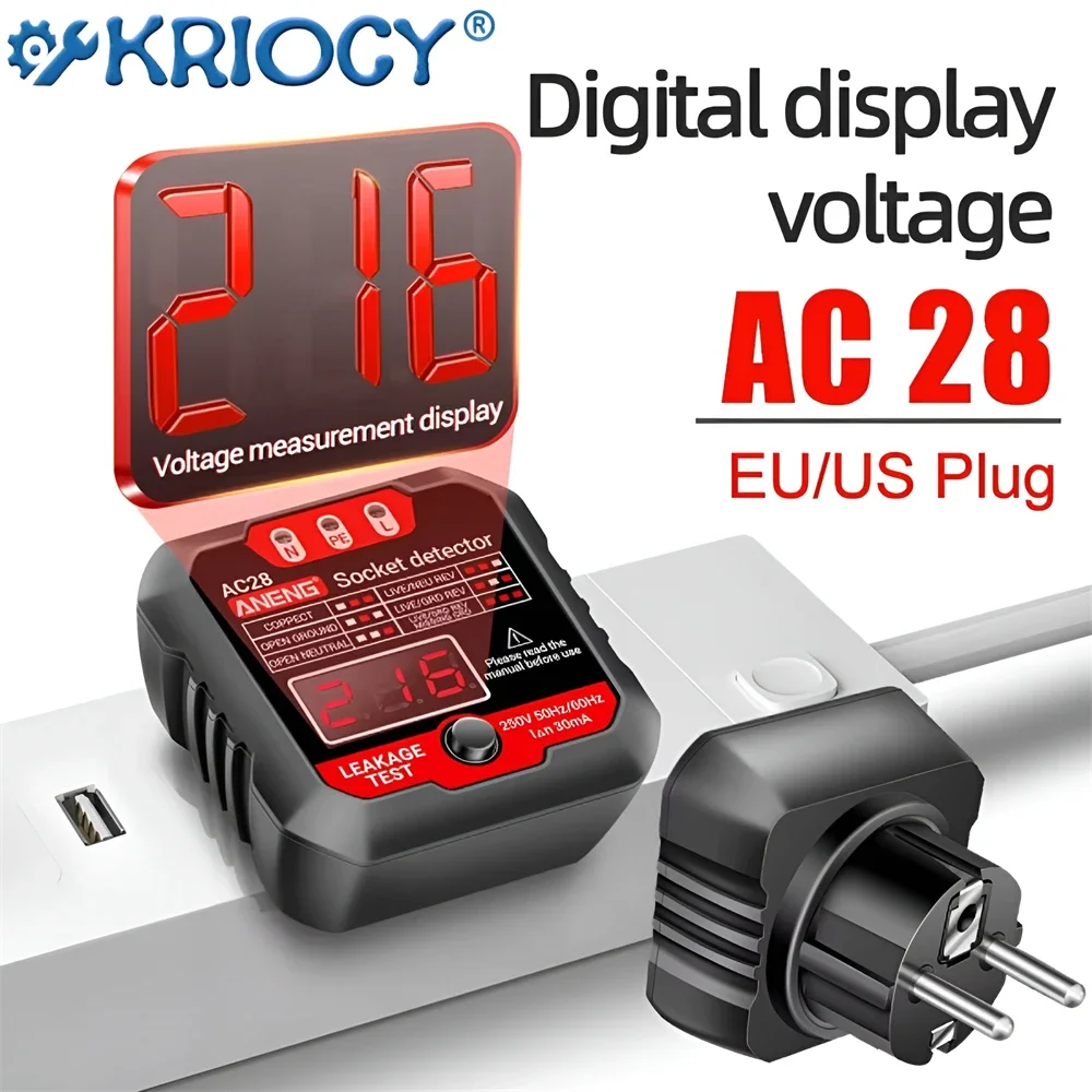 Цифровой тестер ANENG AC28 многофункциональный прибор для проверки напряжения с