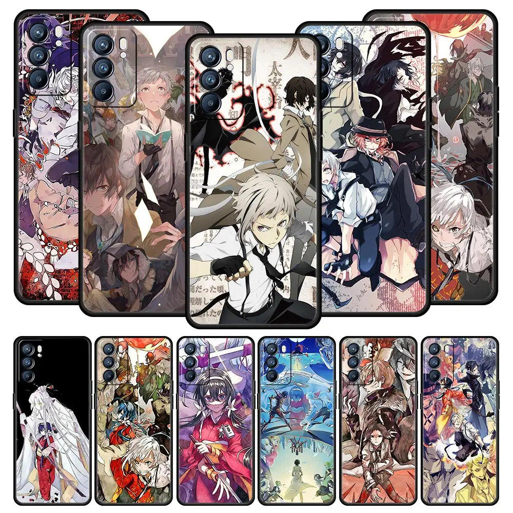 

Bungo Stray Dogs Anime Soft Phone Case For Oppo Find X5 A54 A53 A52 A9 2020 A15 A95 A16 A76 A74 A12 Reno7 SE Reno6 Pro 5G Cover