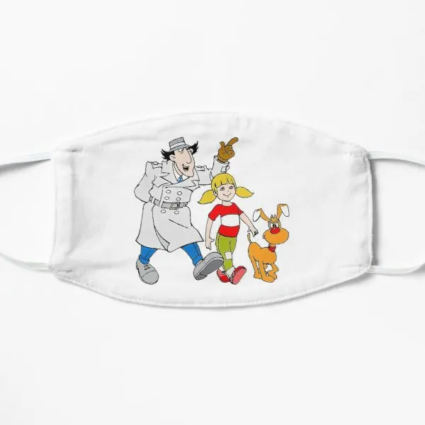 

Hallo Inspector Flat Printing Face Mask Cosplay Washable Winter Fashion Cartoon Haze Protective Windproof Health Pattern Cotton