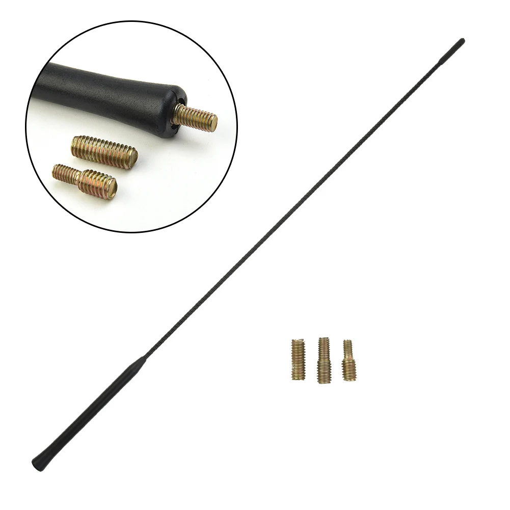 55cm Car Antenna Stereo Radio For Ford Focus 2000-2007 Plastic Replacement Car AM/FM Antenna Screws Exterior Parts