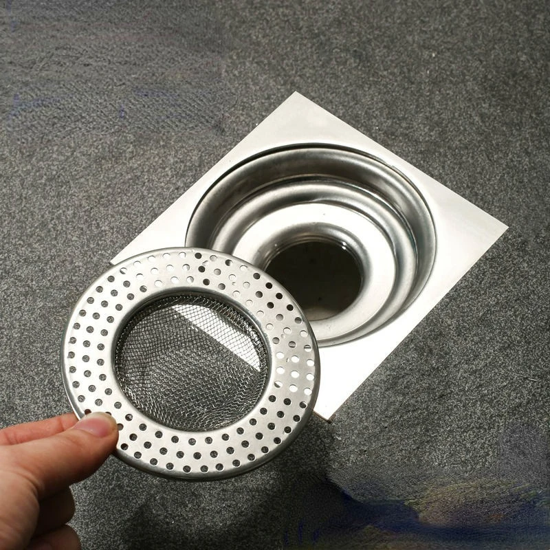 

Stainless Steel Bathroom Accessories Sewer Filter Screen Sink Strainer Toilet Floor Drain Screen Shower Room Hair Kitchen Home