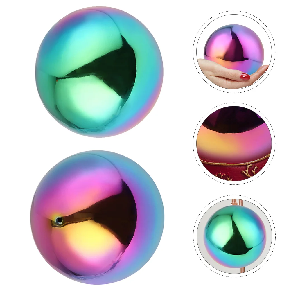 

Polished Hollow Ball Rainbow Olished Polished Shiny Spheres Sphere Stainless Steel Colorful Metal Gazing Globe