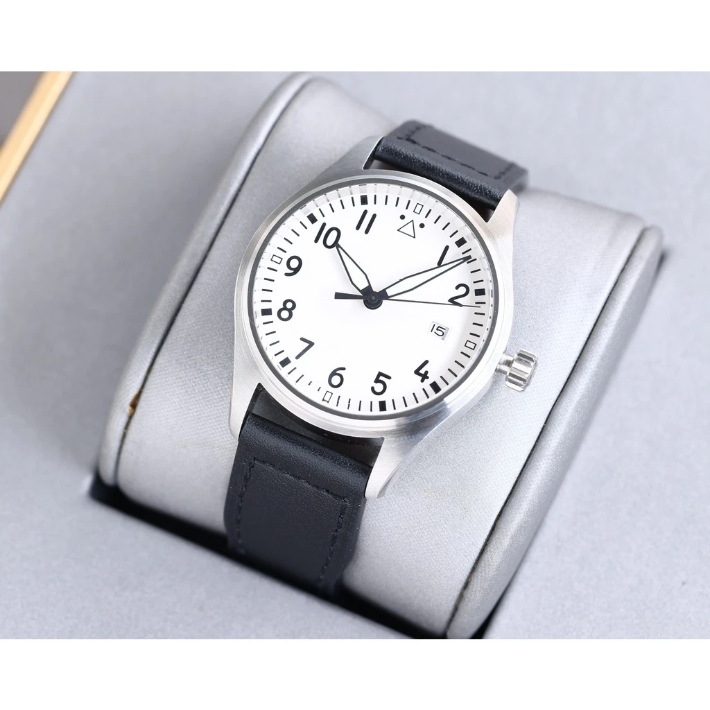 

Мужские часы с автоматическим механическим механизмом 40 мм, черная кожа