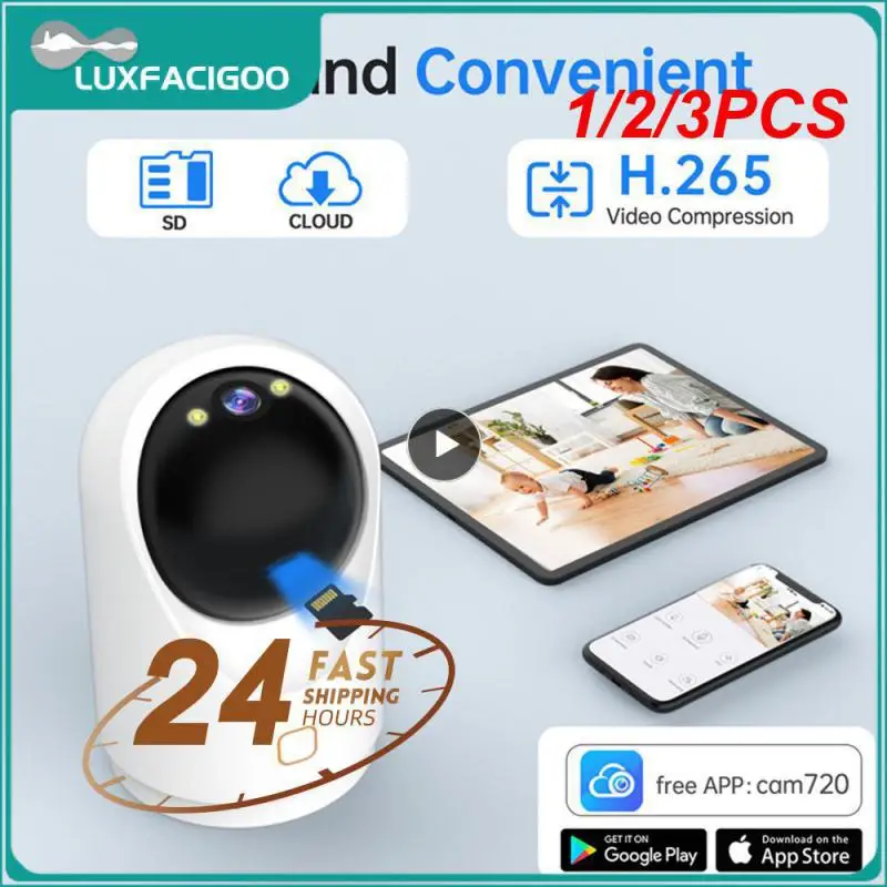 

1/2/3PCS 3MP PTZ IP Camera 5G WIFI Wireless Camera Home Color Night Vision Security Camera Two-way Audio Auto Tracking Baby