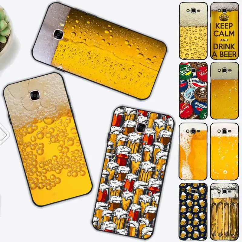 

World Beers Alcohol Summer Bubble Phone Case for Samsung J 2 3 4 5 6 7 8 prime plus 2018 2017 2016 core