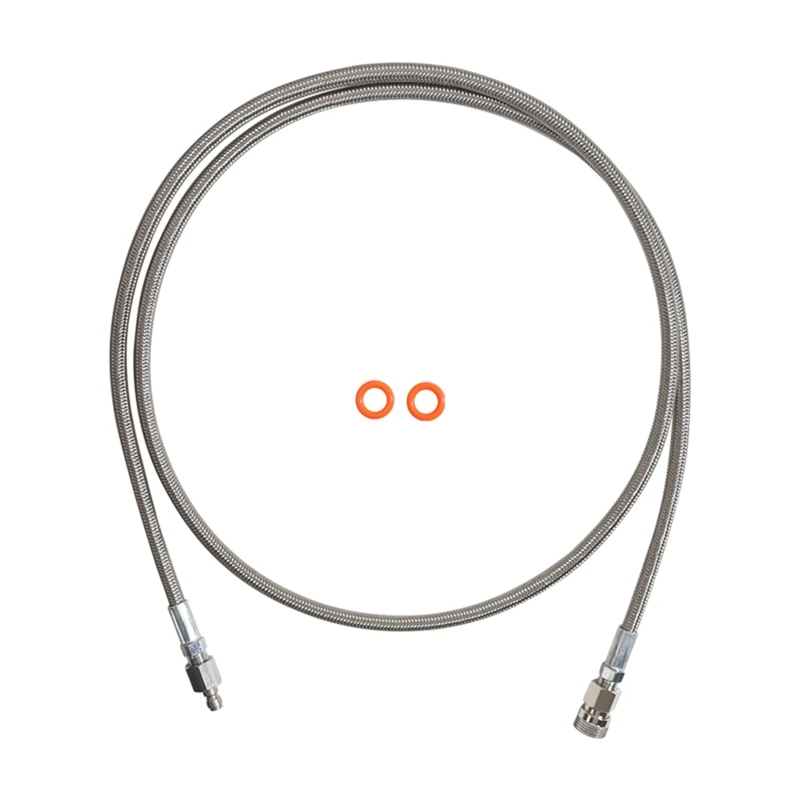 Stainless Braided Charging Hose Whip Hose Extension With Qui