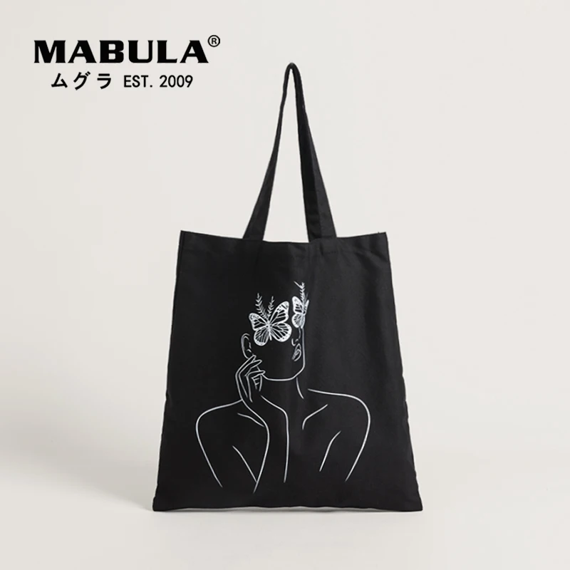 

Women Minimalist Graphic Tote Shopper Bag Reusable Eco Friendly Canvas Student Book Bags Large Size Casual Work Handbag
