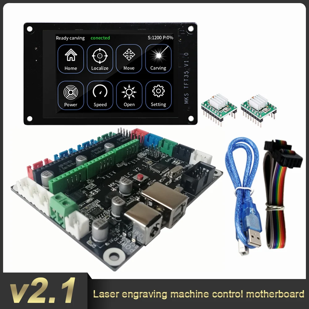 

MKS 3D Printer Board STM32 MKS Robin Nano Board V1.2 Hardware Open Source (Support Marlin2.0) Support With 3.5 Inch Touch Screen