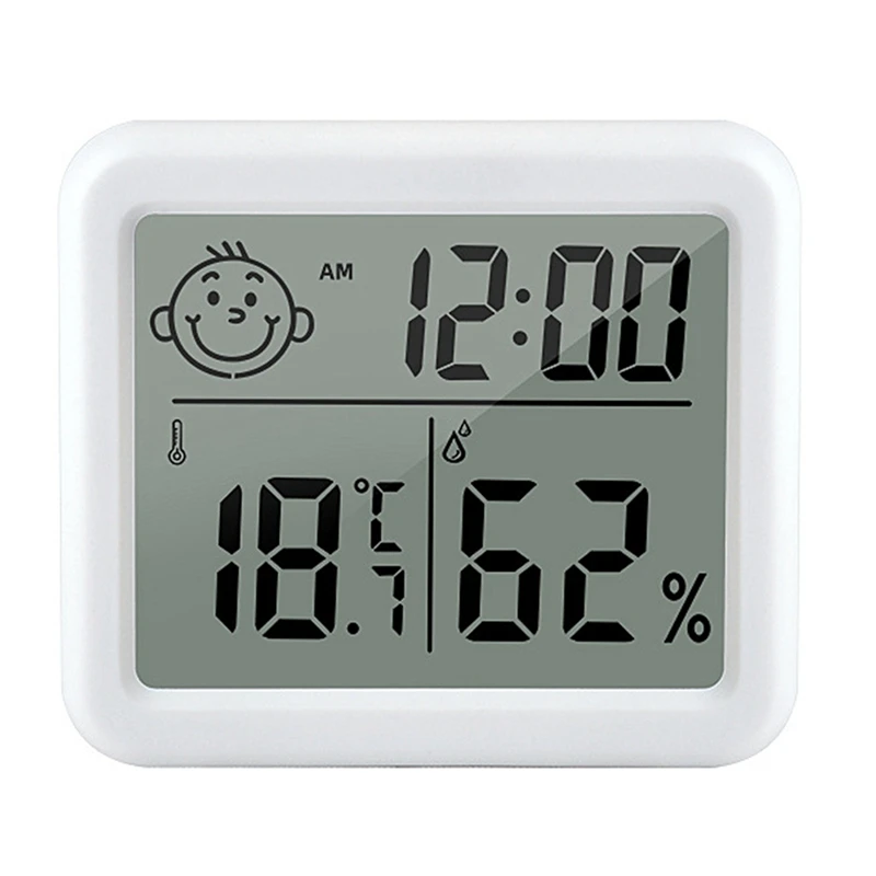 

Розничная продажа, ультратонкий цифровой термометр, автоматический электронный измеритель влажности, будильник, ЖК-дисплей, внутренний гигрометр