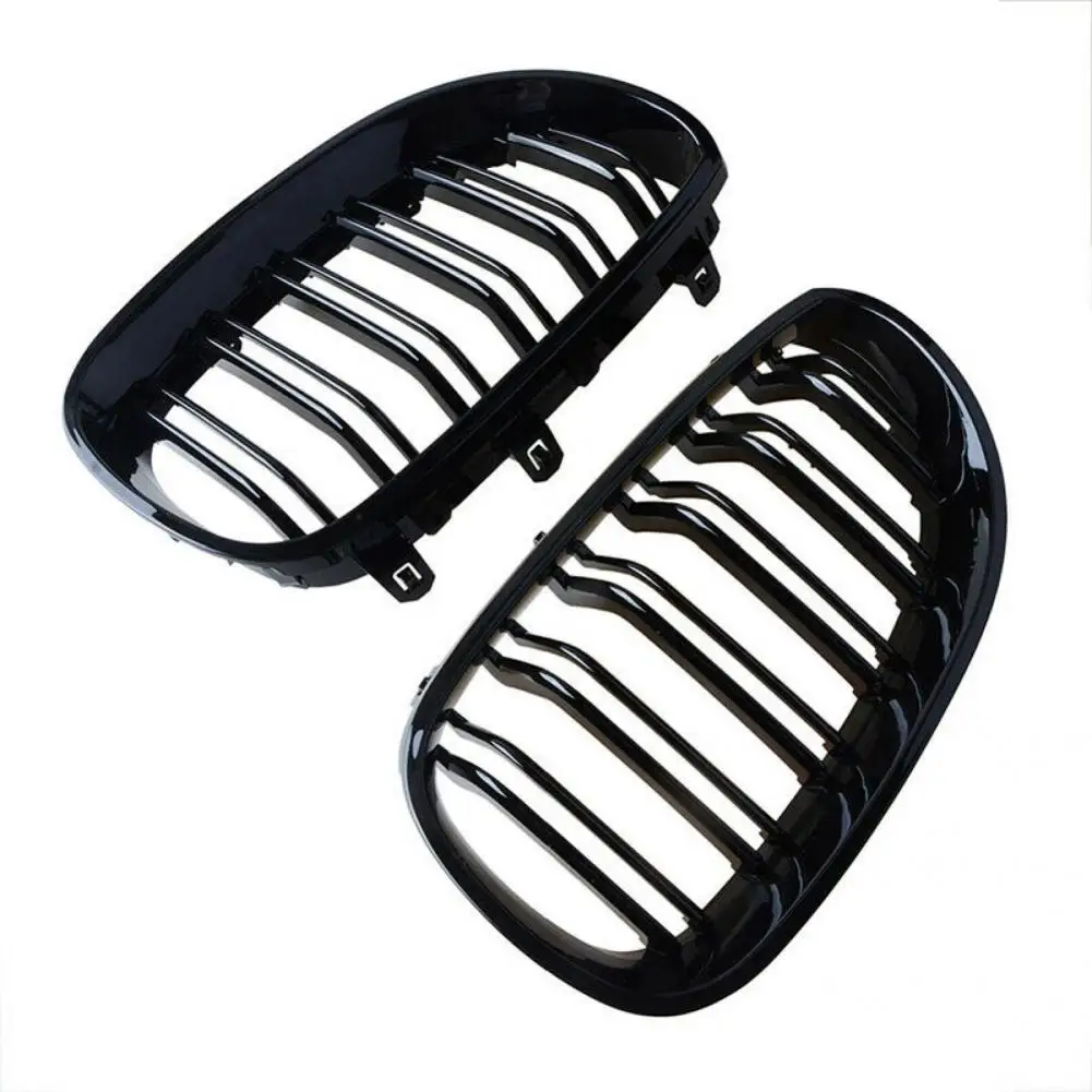 

ABS Easy to Install Grille 1 Pair Glossy Vehicle Front Grill 51712155446/51712155447/51137065701 for BMW E60 2004-2009