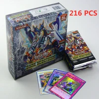 yugioh 216 pcs set with box yu gi oh anime game collection cards kids boys toys for children christmas present