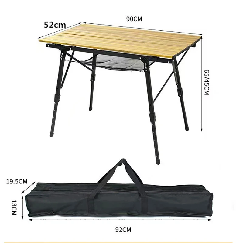 

Складной стол для кемпинга, уличный Портативный прочный легкий стол из алюминиевого сплава для барбекю, пешего туризма, компьютерная крова...