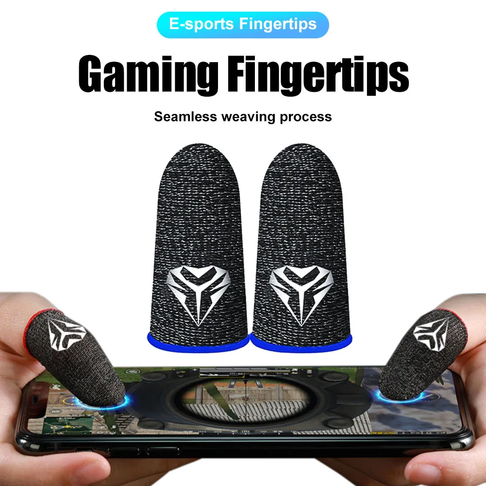 

Сверхпроводимые игры, напальчники для сенсорных экранов, волокно 28, вязаный игровой рукав для пальцев, дышащие кончики пальцев для PUBG Mobile