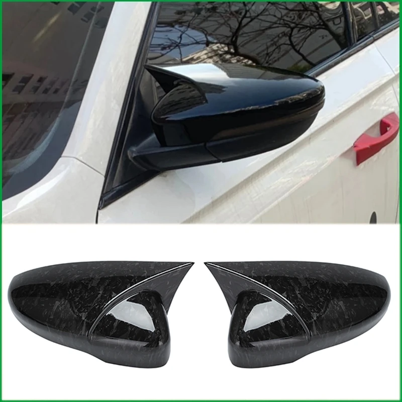 

Car Forged Carbon Pattern Side Rearview Mirror Cover for-Jetta Sagitar 2012-2018 Door Mirror Cover