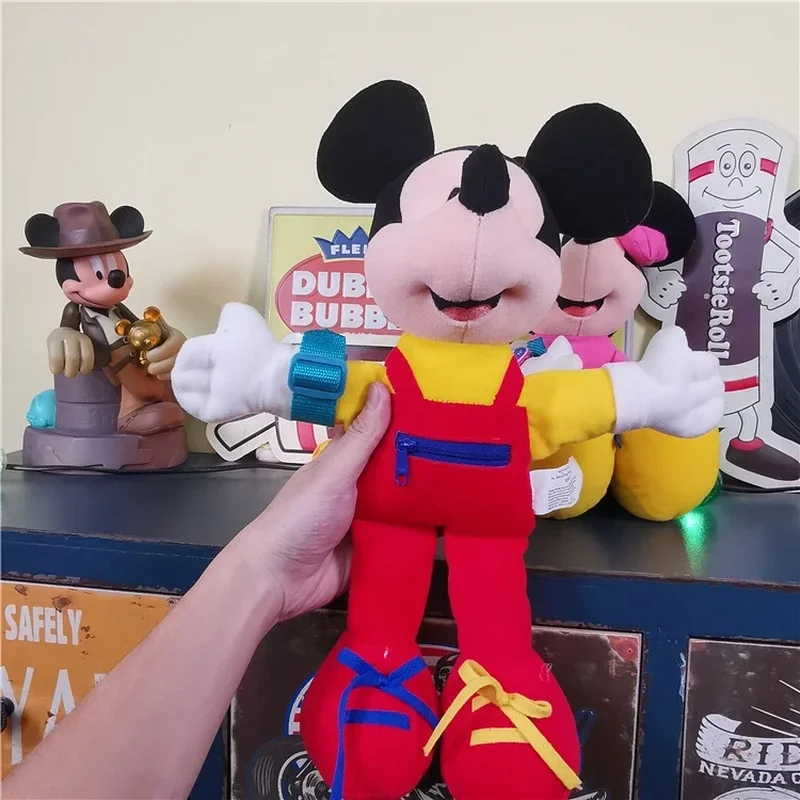 38 см винтажные часы Disney Микки и Минни кавайные классические Мультяшные Аниме