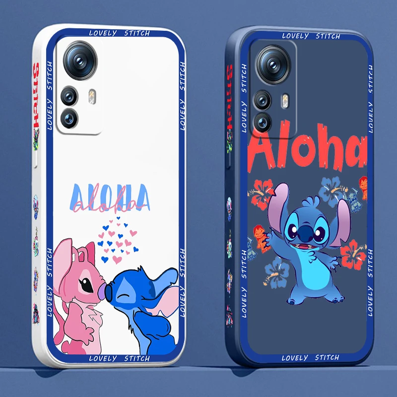 

Disney Lilo & Stitch Cute Phone Case For Xiaomi Mi 13 12S 12 12X 12T 11i 11T 11 10 10S 10T Pro Lite Ultra 5G Liquid Left Rope