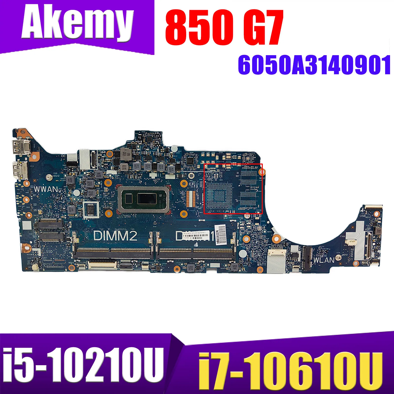 

For Hp ZFirefly15 850 G7 Laptop Motherboard With I5-10210U i7-10610U CPU 6050A3140901 M05246-601 M05246-001 DDR4 100% Tested OK