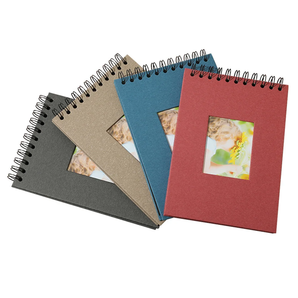 

Horizontal Loose-Leaf Black Self-Adhesive Photo Album Polaroid High-Grade Special Paper Bronzing DIY StickerPhoto Album