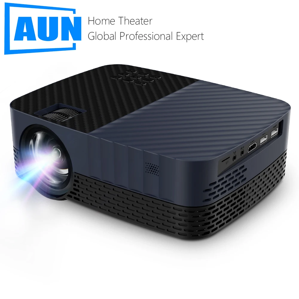 AUN Z5S Full HD 1080P Projector LED Theater Android 9 TV 1920x1080P MINI Beamer 4k Vidoe Projector for Home Cinema Mobile Phone