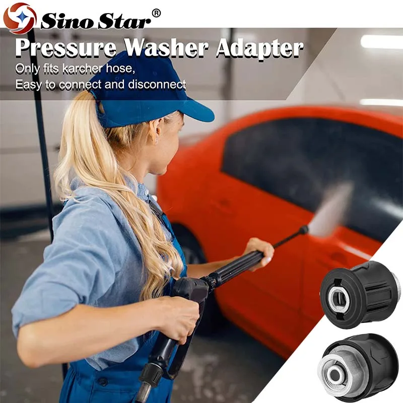 Pressure Washer Adapter for Gun and Power Washer Fitting Coupler  Only Compatible Karcher Hose to M22 14mm Female Gun&Washer