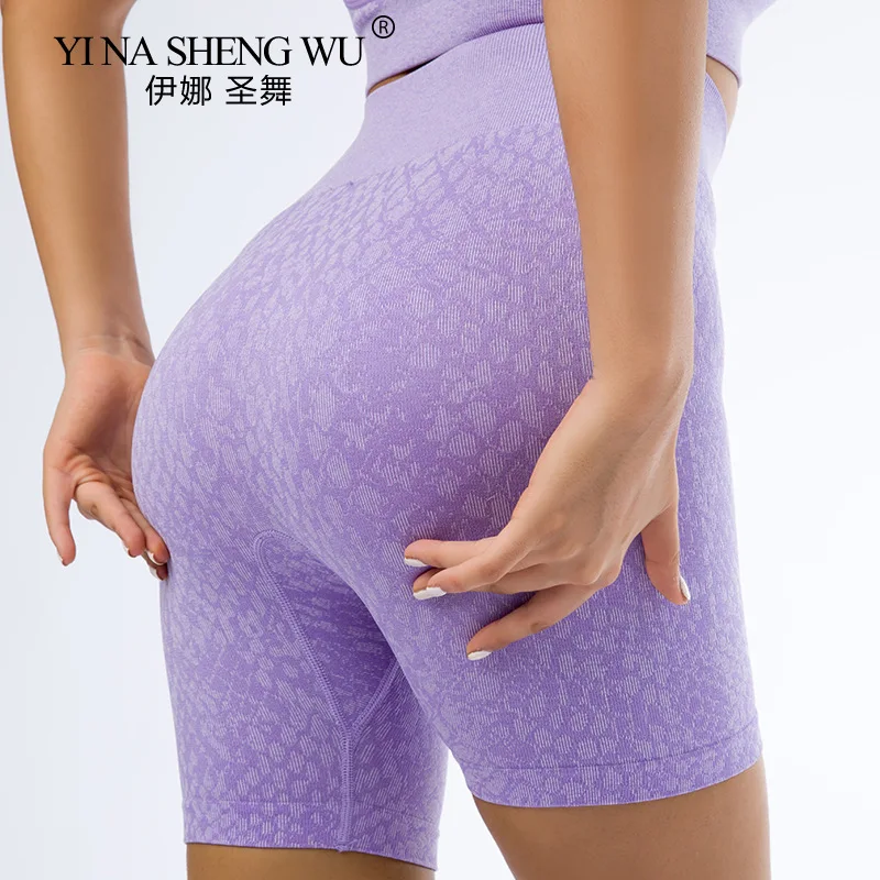 Женские спортивные шорты со змеиным принтом для йоги облегающие Леггинсы с