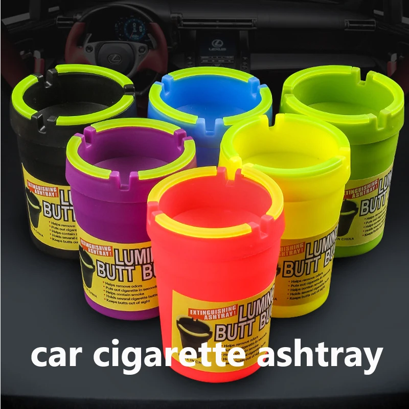 

Portable luminous ashtray car ashtray creative funnel rod ashtray personalized Smoke Pipe Smoking Accessories