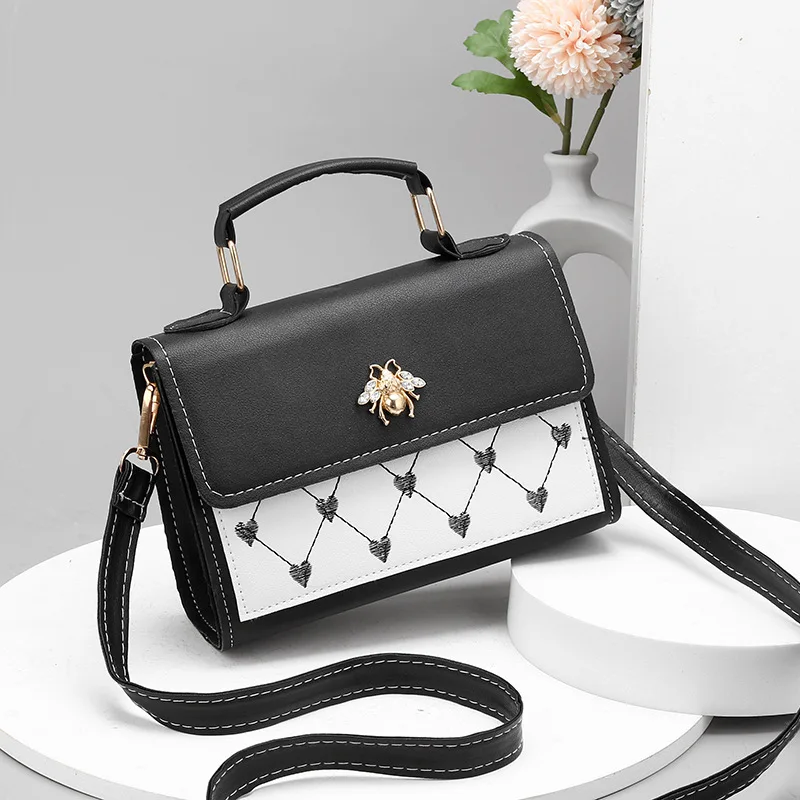 

Women's Shoulder Bags Fashion Quality Handbags Ladies Messenger Purses Classic Embroidery Small Square Bag Female Crossbody Bag