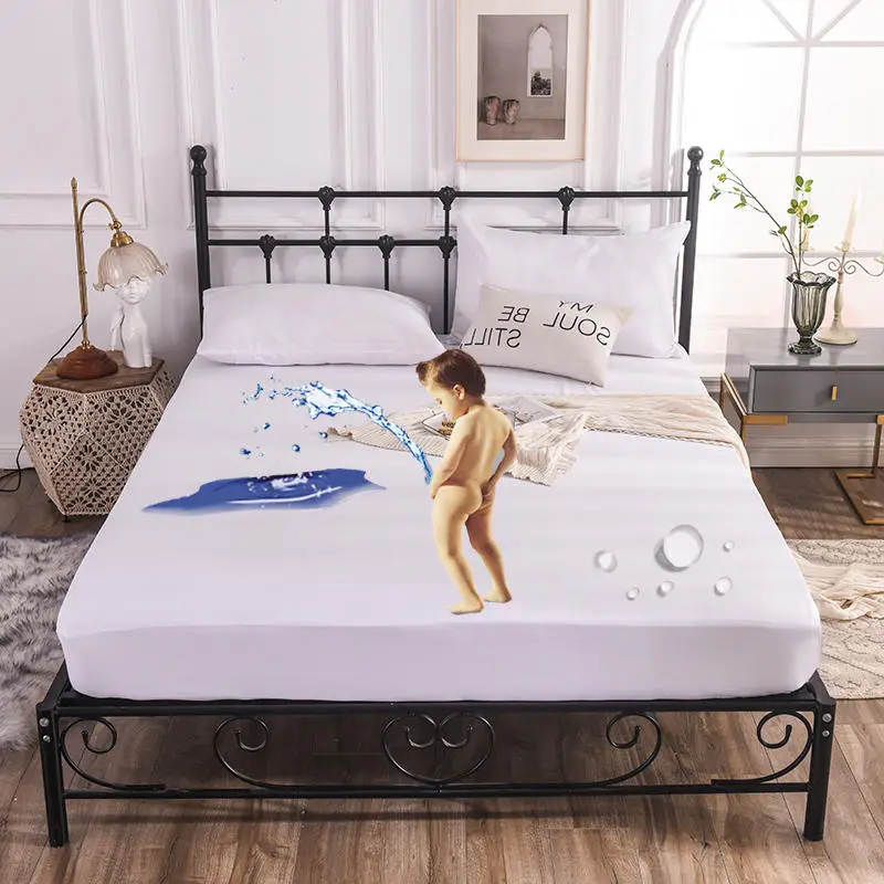Суперводонепроницаемое покрывало для кровати моющийся чехол на матрас