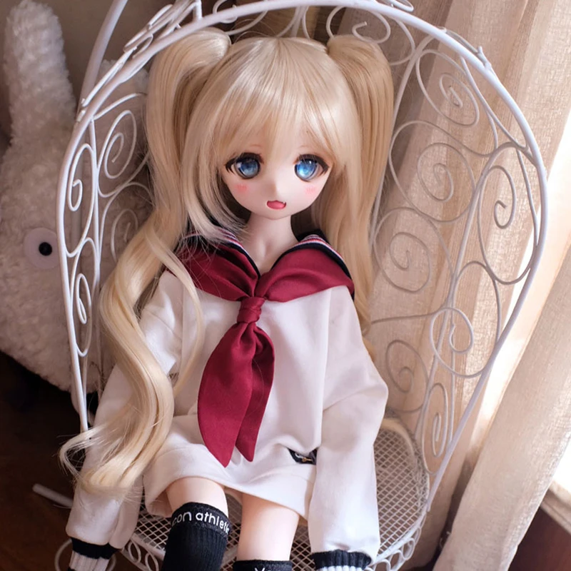 Двух измерениях Стиль парик для 1/3 1/4 1/6 BJD MD диск сверхвысокой плотности цвет