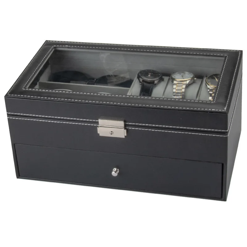 2 Layers Storage Display Box Display Tary Storage Organizer Multi Functional Made of Flannette Material Metal Pull Rod New 2023