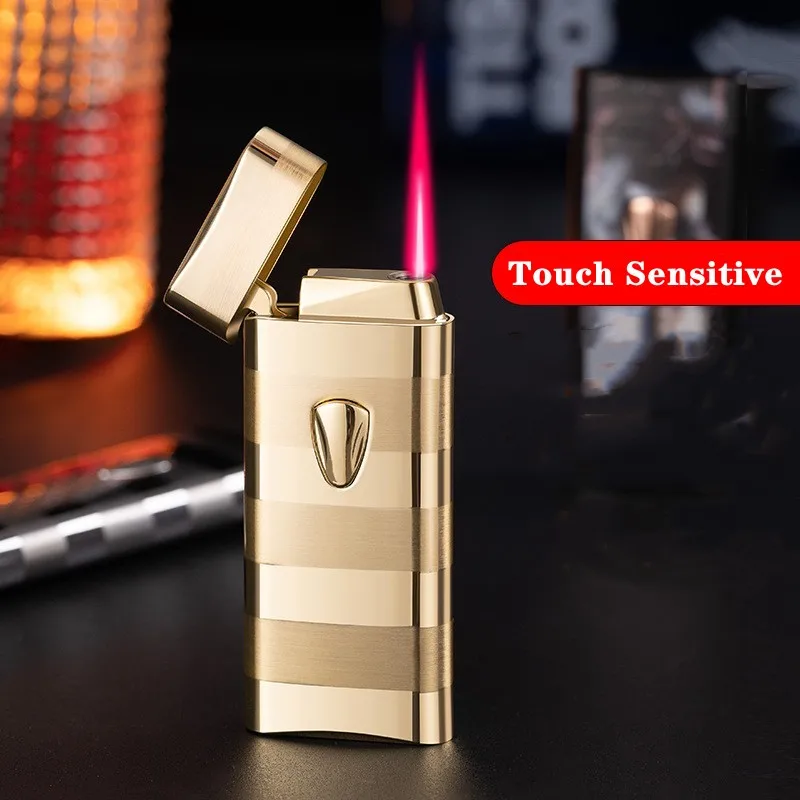 Electric Touch Sensitive Ignition Red Flame Turbo Jet Cigar 